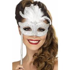 Smiffys Eye Masks Smiffys Baroque Fantasy Eyemask Silver