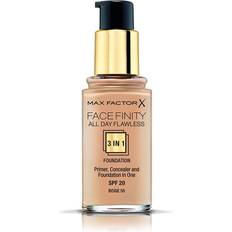 Best Foundations Max Factor Facefinity All Day Flawless 3 in 1 Foundation SPF20 #55 Beige