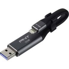 PNY Duo-Link 32GB USB 3.0 Type-A/Apple Lightning