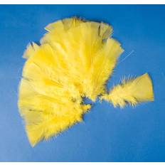 Yellow Feathers PlayBox Easter feathers yellow 48 pcs