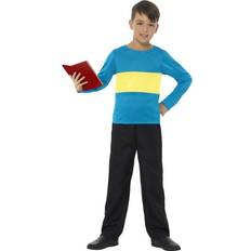 Smiffys Jumper Blue with Yellow Stripe