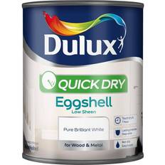 Paint Dulux Quick Dry Eggshell Metal Paint, Wood Paint White,Timeless,Natural Calico 0.75L