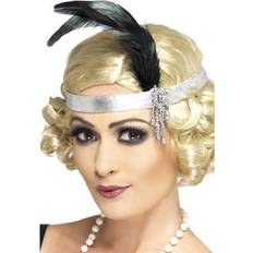 Smiffys Silver Satin Charleston Headband