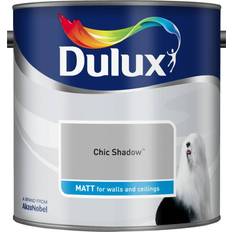 Dulux Ceiling Paints - Grey - Indoor Use Dulux Matt Wall Paint, Ceiling Paint Chic Shadow,Goose Down,Warm Pewter,Pebble Shore,Polished Pebble 2.5L