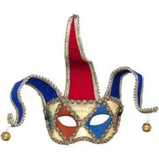 Red Masks Smiffys Venetian Musical Jester Eyemask