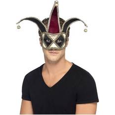 Masks Fancy Dress Smiffys Gothic Venetian Harlequin Eyemask