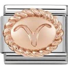 Rose Gold - Women Charms & Pendants Nomination Composable Classic Aries Link Charm - Silver/Rose Gold