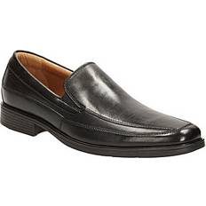 39 ⅓ - Men Loafers Clarks Tilden Free - Black Leather