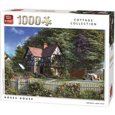 King Classic Jigsaw Puzzles King Cottage Collection Roses House 1000 Pieces
