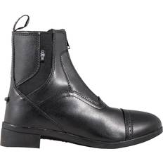 Fabric Riding Shoes Saxon Kid's Syntovia Zip Paddock Boots - Black