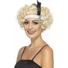 Smiffys White Satin Charleston Headband