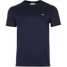 Lacoste Men T-shirts Lacoste Men's Crew Neck Pima Cotton Jersey T-shirt - Navy Blue