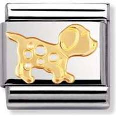 Nomination Composable Classic Link Dog Charm - Silver/Gold