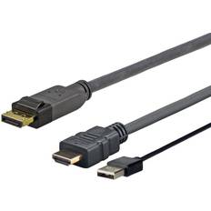 VivoLink DisplayPort-HDMI USB A 1m