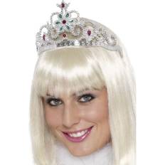 Royal Crowns & Tiaras Fancy Dress Smiffys Flower Jewelled Tiara Silver