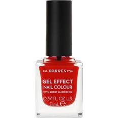 Korres Sweet Almond Gel Effect Nail Colour #48 Coral Red 11ml