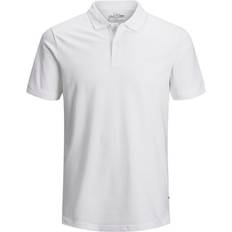 Jack & Jones Slim Polo Shirts Jack & Jones Classic Polo Shirt - White/White