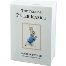 White Piggy Banks Kid's Room Beatrix Potter The Tale of Peter Rabbit Money Bank