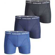 Björn Borg Men Underwear Björn Borg Solid Essential Shorts 3-pack - Blue