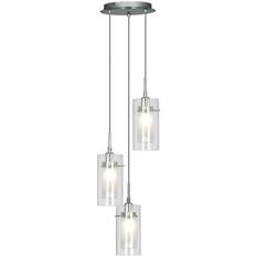 Searchlight Electric Ceiling Lamps Searchlight Electric Duo Pendant Lamp 23cm