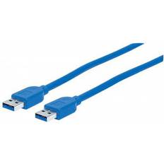 Manhattan SuperSpeed USB A-USB A 3.0 1.8m