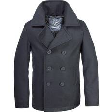 Wool Jackets Brandit Pea Coat - Black