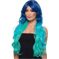 Turquoise Wigs Smiffys Fashion Mermaid Wig Wavy Extra Long