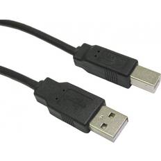 Cables Direct USB A-USB B 2.0 1.8m