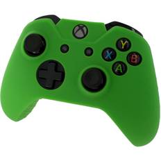 ZedLabz Xbox One Controller Soft Silicone Rubber Skin Grip Cover with Ribbed Handle - Green