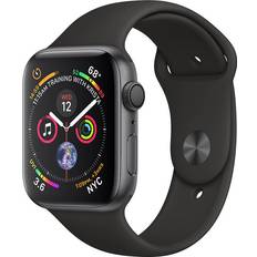 Apple Wi-Fi - Wireless Charging - iPhone Smartwatches Apple Watch Series 4 44mm Aluminum Case with Sport Band