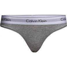 Calvin Klein Thongs - Women Clothing Calvin Klein Modern Cotton Thong - Grey Heather