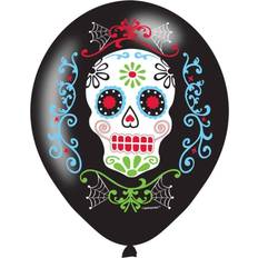 Amscan Latex Ballon Day of the Dead 6-pack