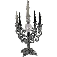 Amscan Decor Halloween 2 Candelabra Paper Centrepieces Black