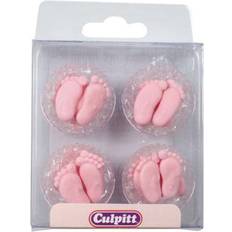Culpitt Pink Pairs of Feet Sugar Paste