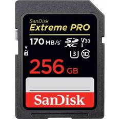 SanDisk 256 GB - SDXC Memory Cards & USB Flash Drives SanDisk Extreme Pro SDXC Class 10 UHS-I U3 V30 170/90MB/s 256GB