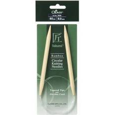 Clover Takumi Bamboo Circular Knitting Needles 80cm 8.0mm