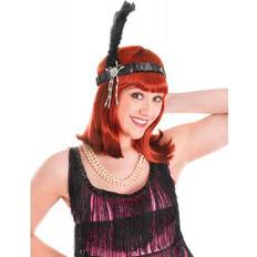 Bristol Black Flapper Headbands + Feathers