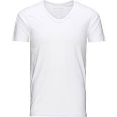 Jack & Jones Basic V-Neck Regular Fit T-shirt - White/Opt White