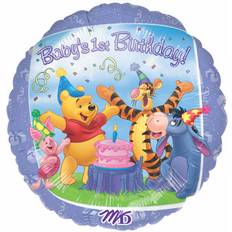 Amscan Foil Ballon Pooh & Friends 1st Birthday Standard