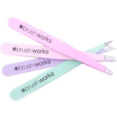 Brushworks HD Combination Tweezer Set 4-pack