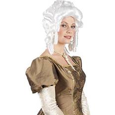 Baroque Fancy Dresses Generique White Baroque Wig