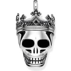 Thomas Sabo Skull Crown Silver Pendant w. Black Zirconia (PE815-643-11)