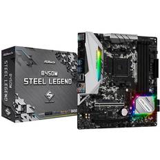 AMD - Micro-ATX - Optical S/PDIF Motherboards Asrock B450M Steel Legend