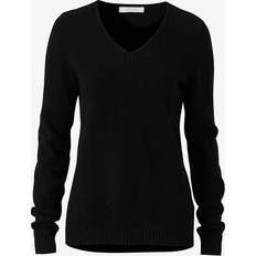 Vila Ril V-Neck Knitted Pullover - Black