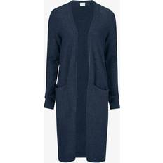 Vila Long Knitted Cardigan - Blue/Total Eclipse