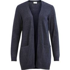 Vila Basic Knitted Cardigan - Blue/Total Eclipse