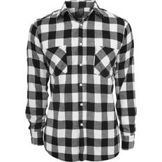 Urban Classics Checked Flannel Shirt - Black/White