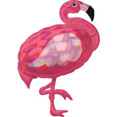 Amscan Foil Ballon Holographic SuperShape Iridescent Flamingo
