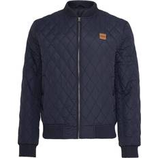 Urban Classics Diamond Quilt Jacket - Navy