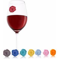 Silicone Wine Glasses Vacu Vin Classic Marker Red Wine Glass